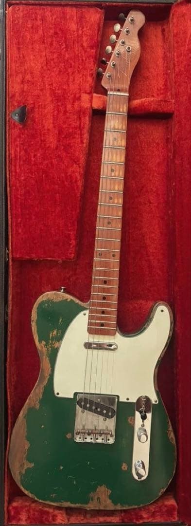Fender Mexico Vintera 50s Telecaster Green Relic Electric Guitar Used