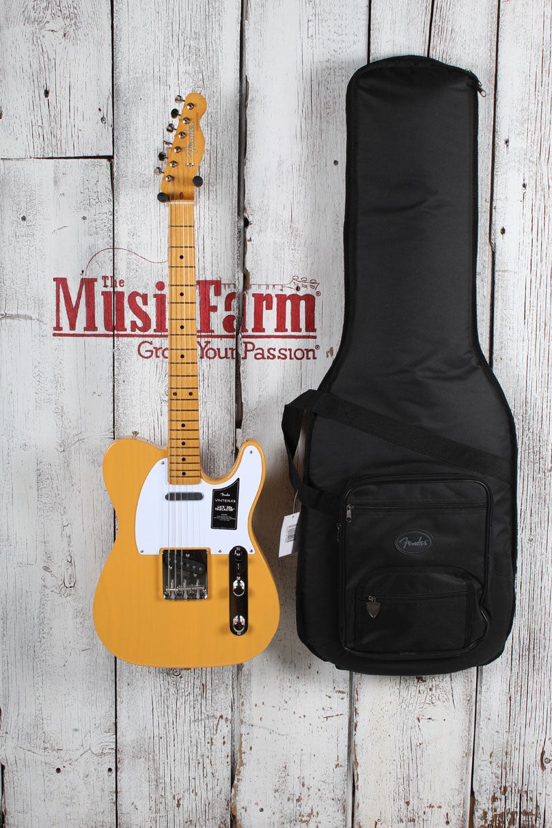 Fender Vintera III Late ’50s Telecaster Electric Guitar Butterscotch w Gig Bag