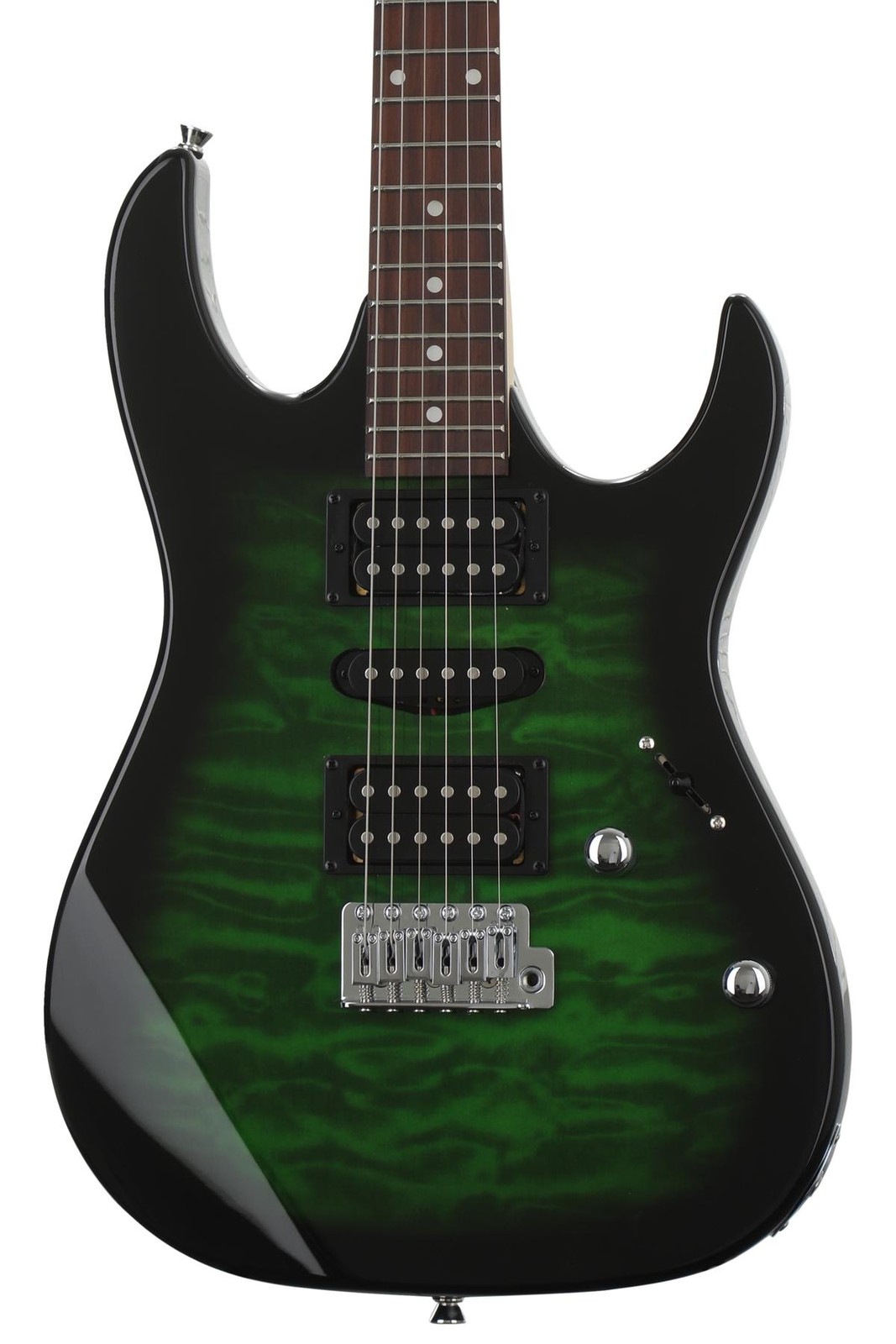 Ibanez GRX70QATEB + Snark ST-8 + Dunlop PVP101 + Levy’s M8POLY-BLK Value Bu