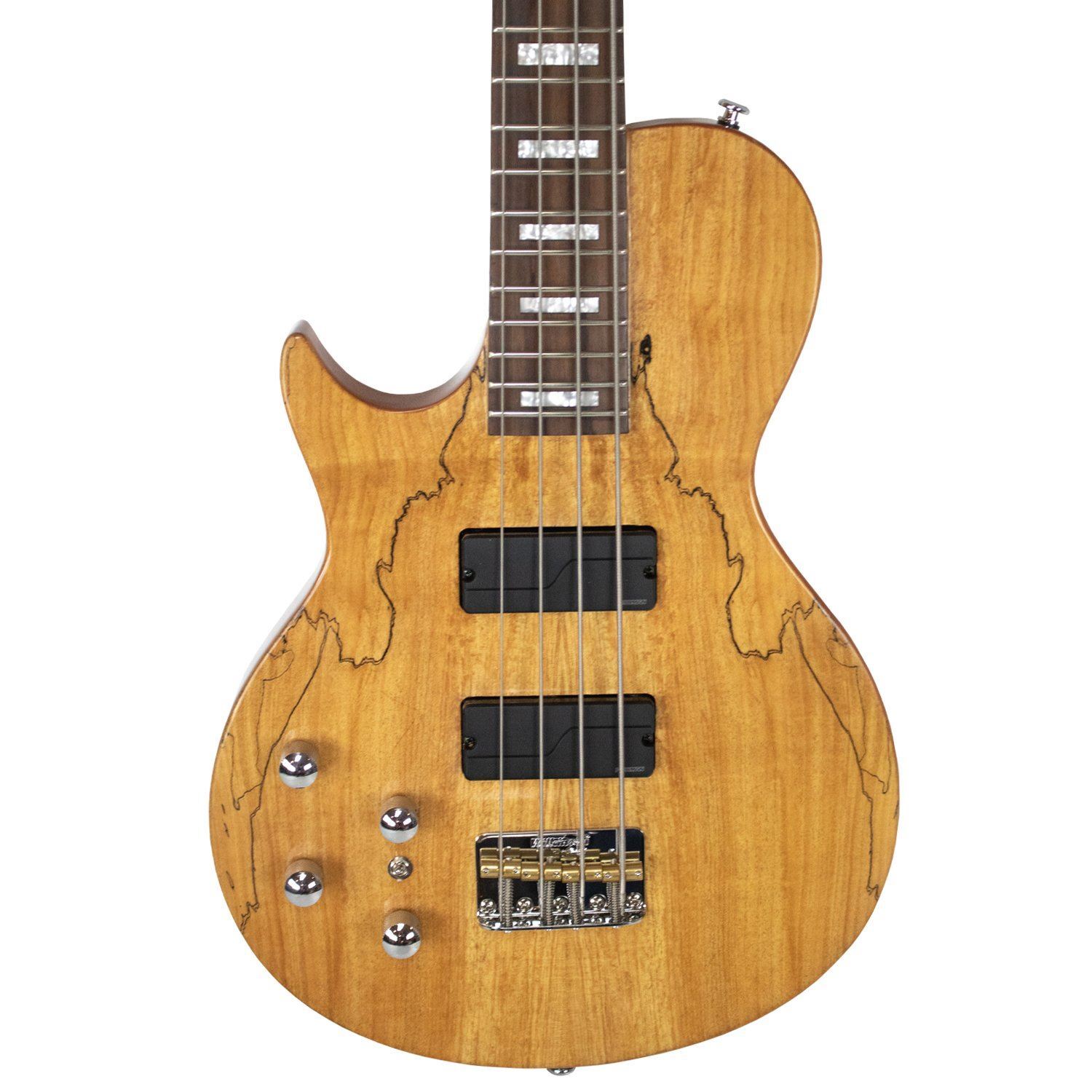 Sawtooth Americana Left-Handed Heritage Series Natural Spalted Maple 4-String 24