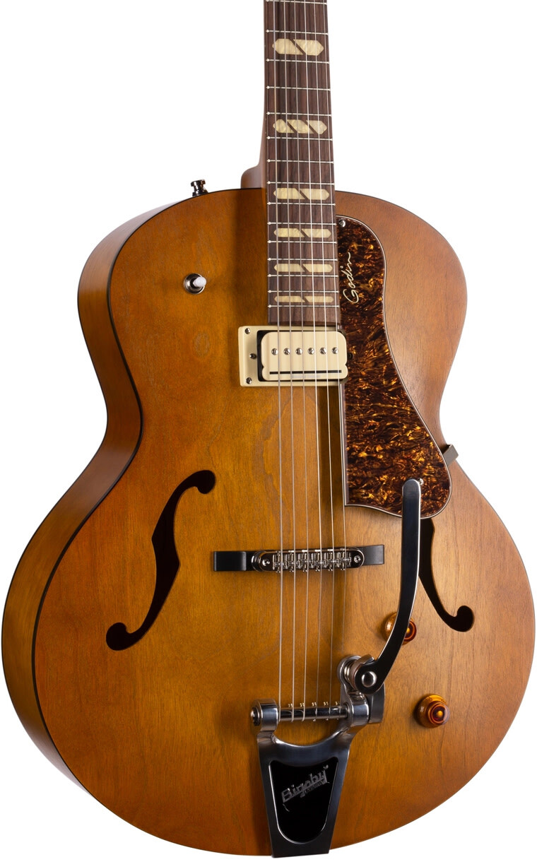 Godin 5th Avenue Jumbo P-Rail Hollowbody E/G, Rosewood Fingerboard, Harvest Gold
