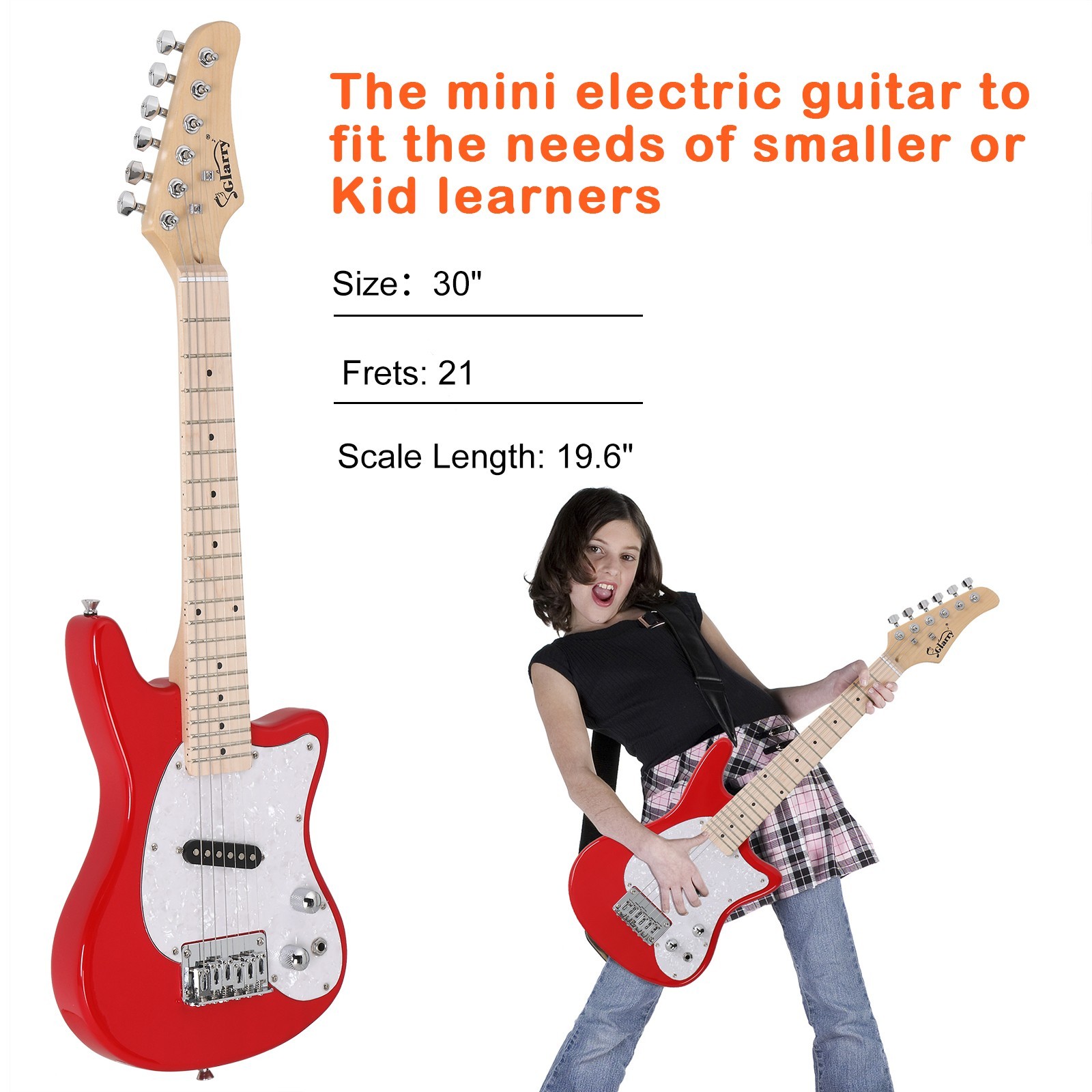 🎸OPEN BOX SPECIAL!🎸+AMP! 30 Inch Junior Electric Guitar +Case/Bag +Strap!