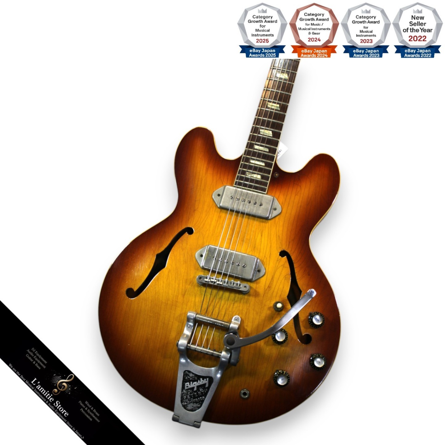 Epiphone CASINO Sunburst 1963 Guitar 3.03kg Fukuoka