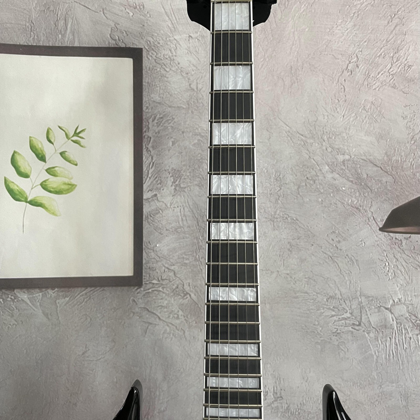 Unique Zakk 6-String Electric Guitar rosewood Fretboard Tree Burl Top Black Part