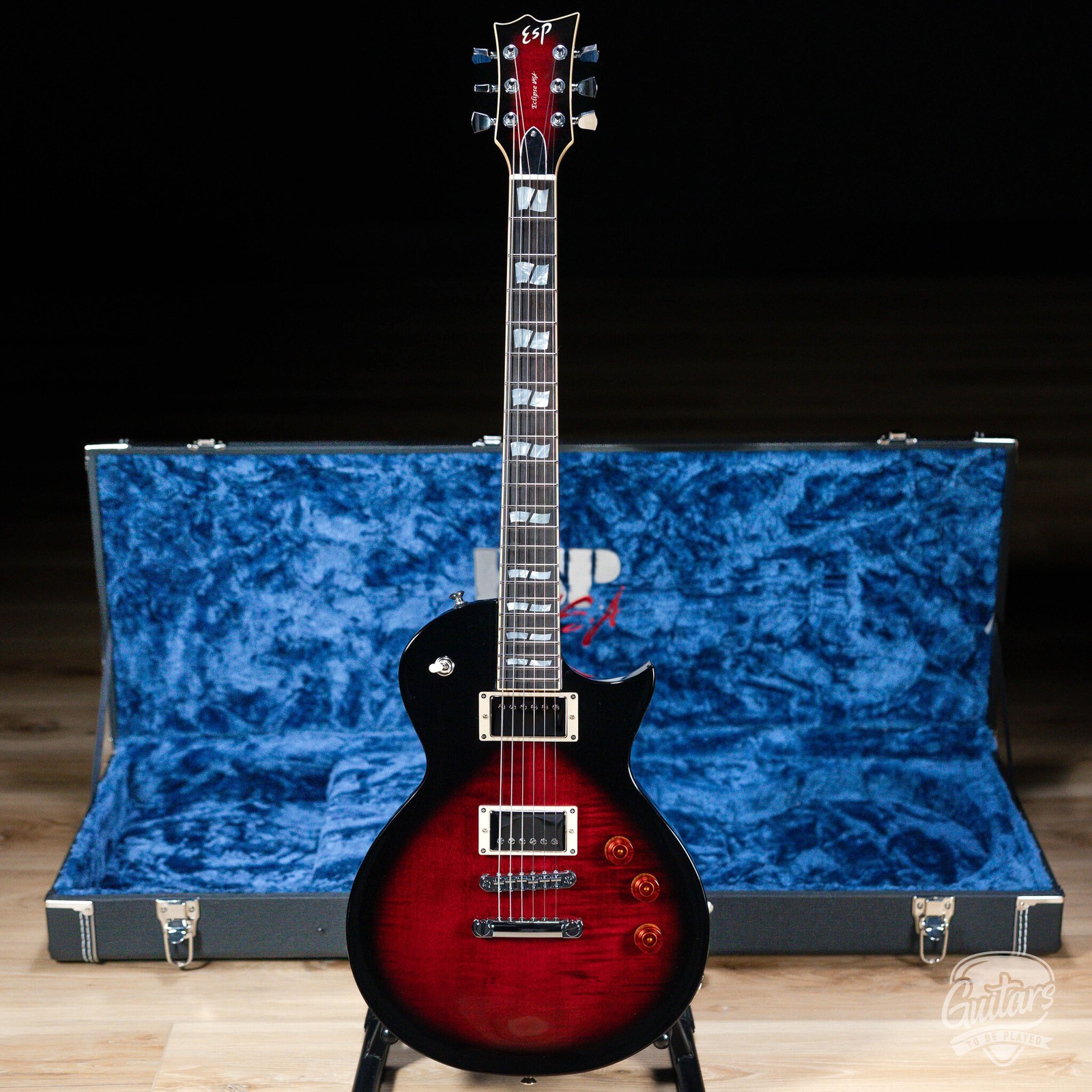 ESP USA Eclipse Full Thickness w/ Seymour Duncans – See Thru Black Cherry