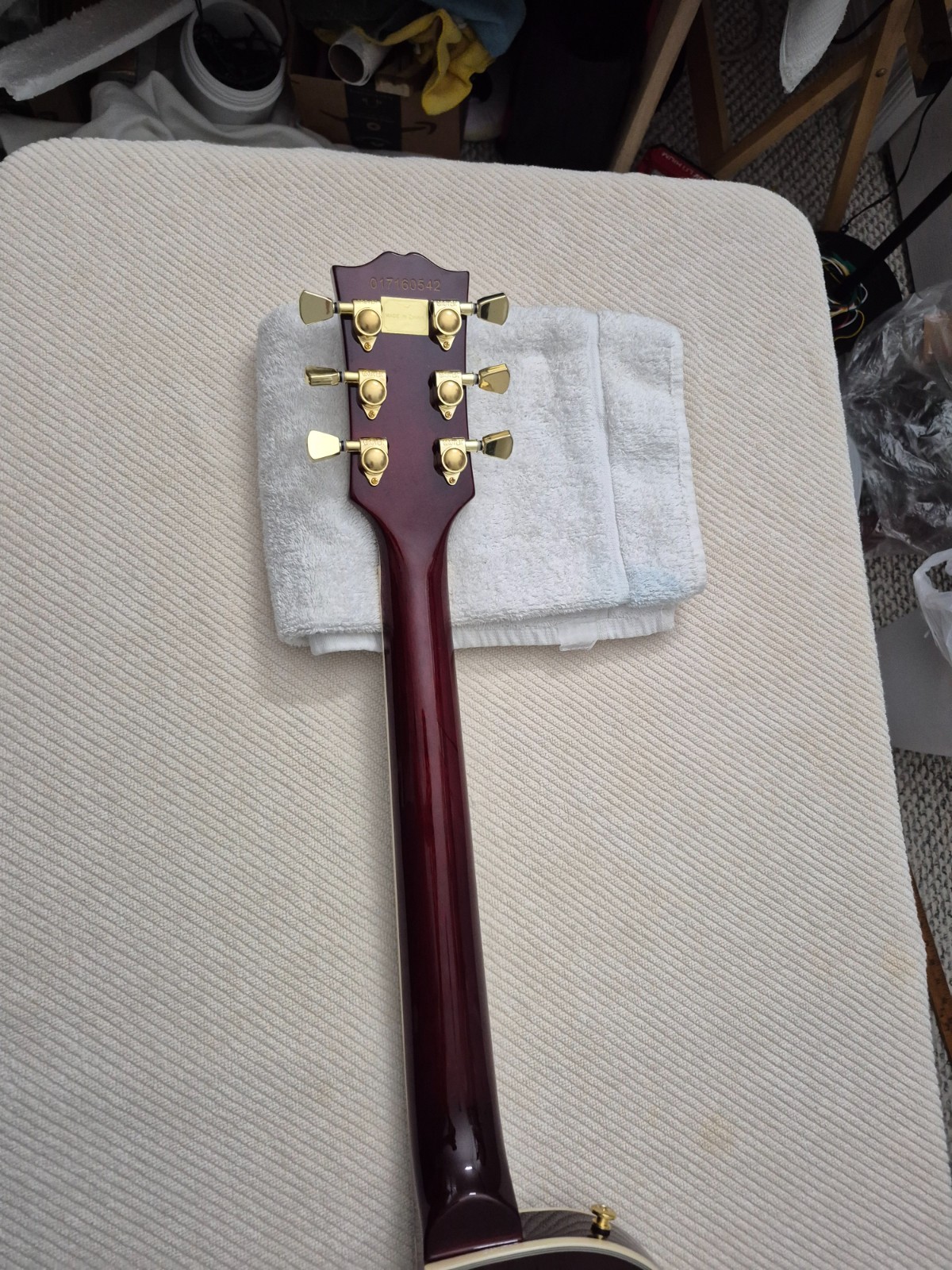 Voltaxis RedBurst Mahogany Body Upgraded HumBuckers Coil Split New Capacitor