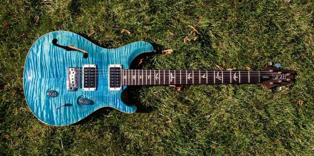 PRS 2014 Semi Hollow Custom 24 10 Top Aqua Bluex Limited Run 1/200