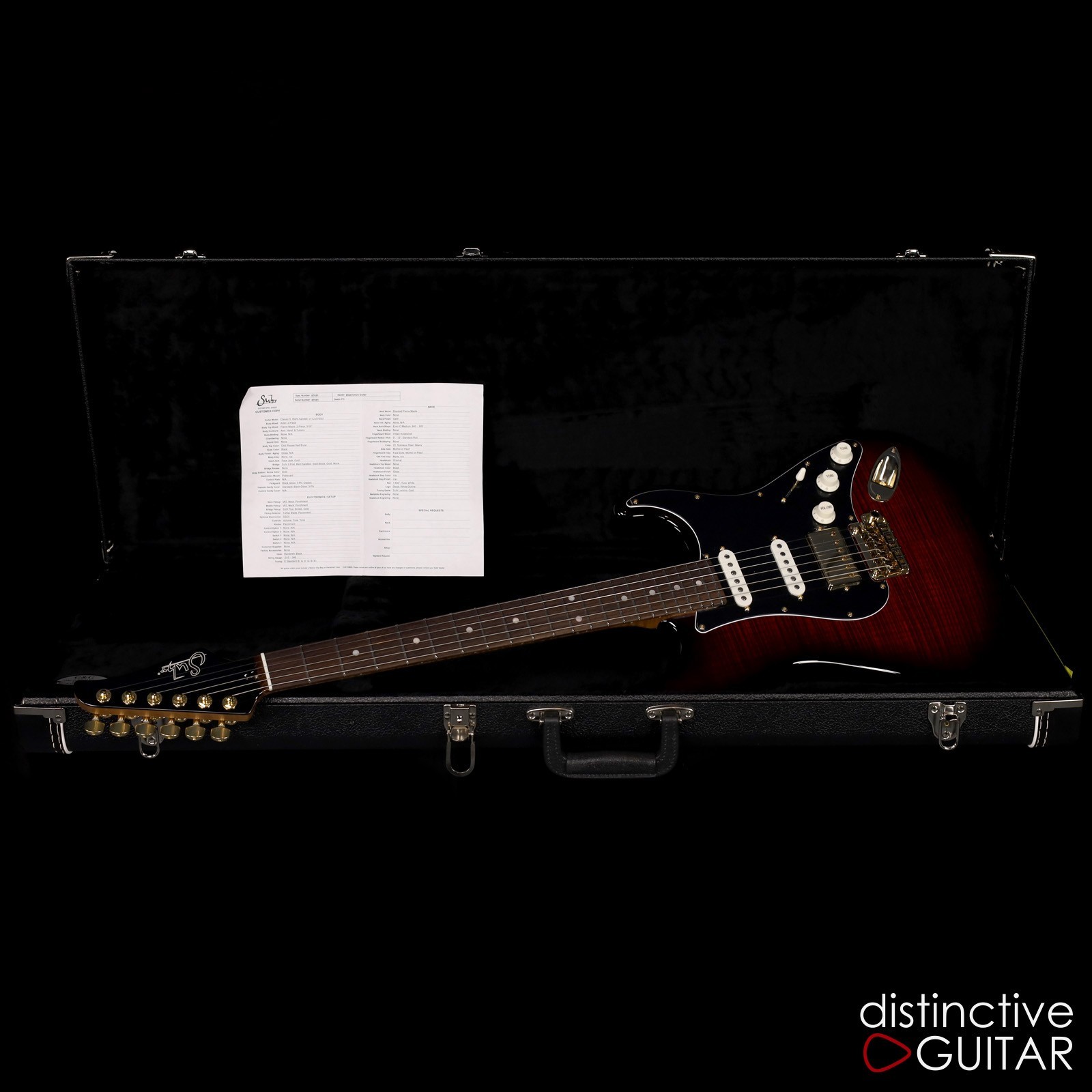 SUHR CLASSIC S CUSTOM – CHILI PEPPER RED BURST