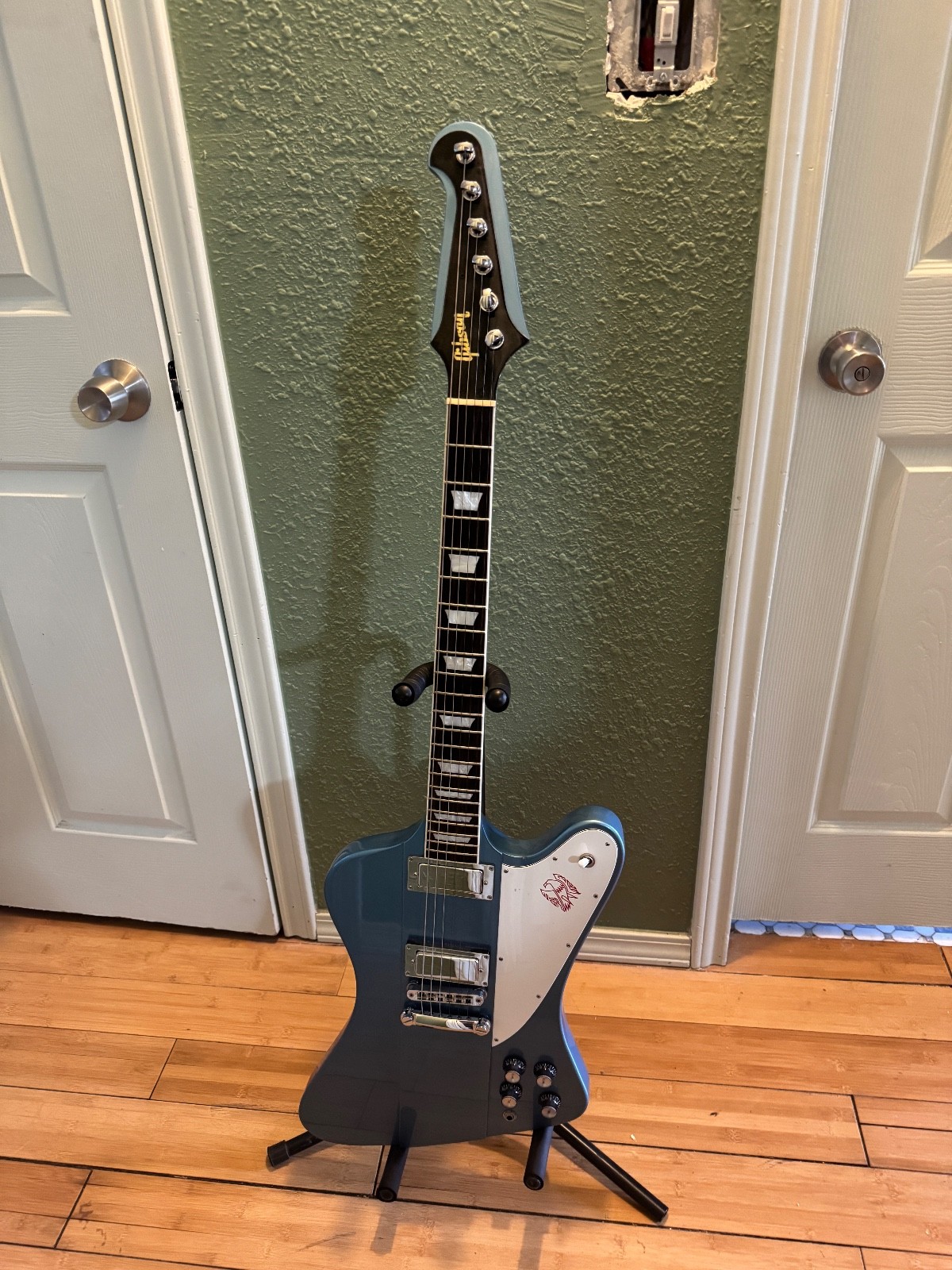 GIBSON 2017 Firebird Pelham Blue with case