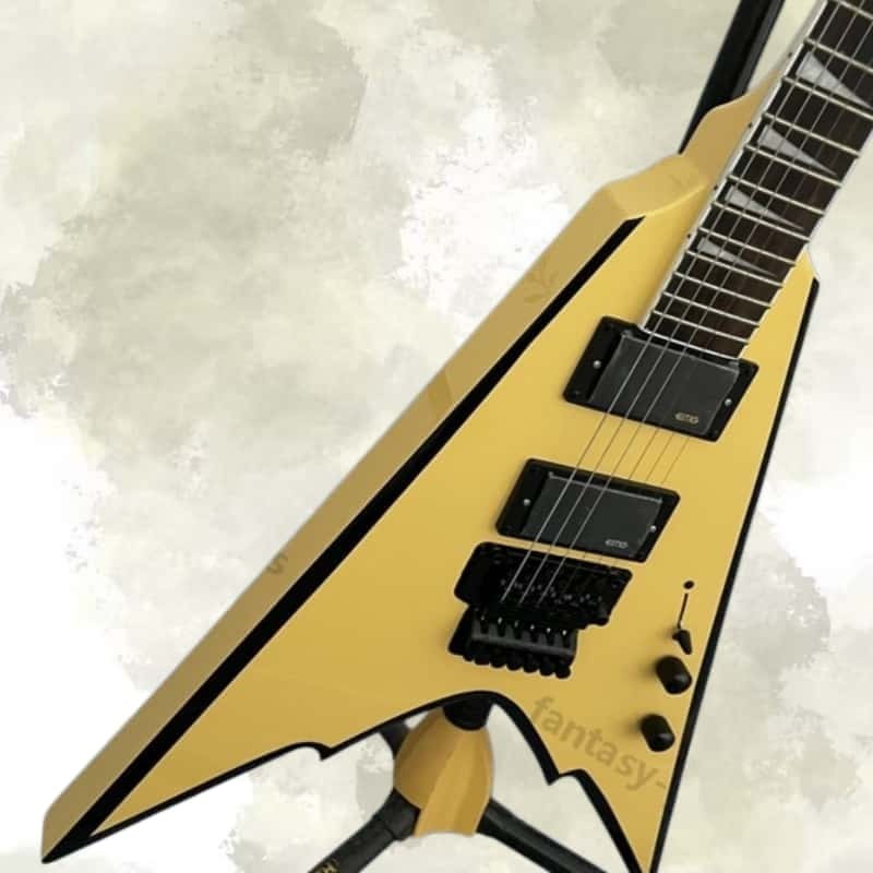 Black-bound Yellow Electric Guitar HH Pickups Laurel Fingerboard Mahogany Body