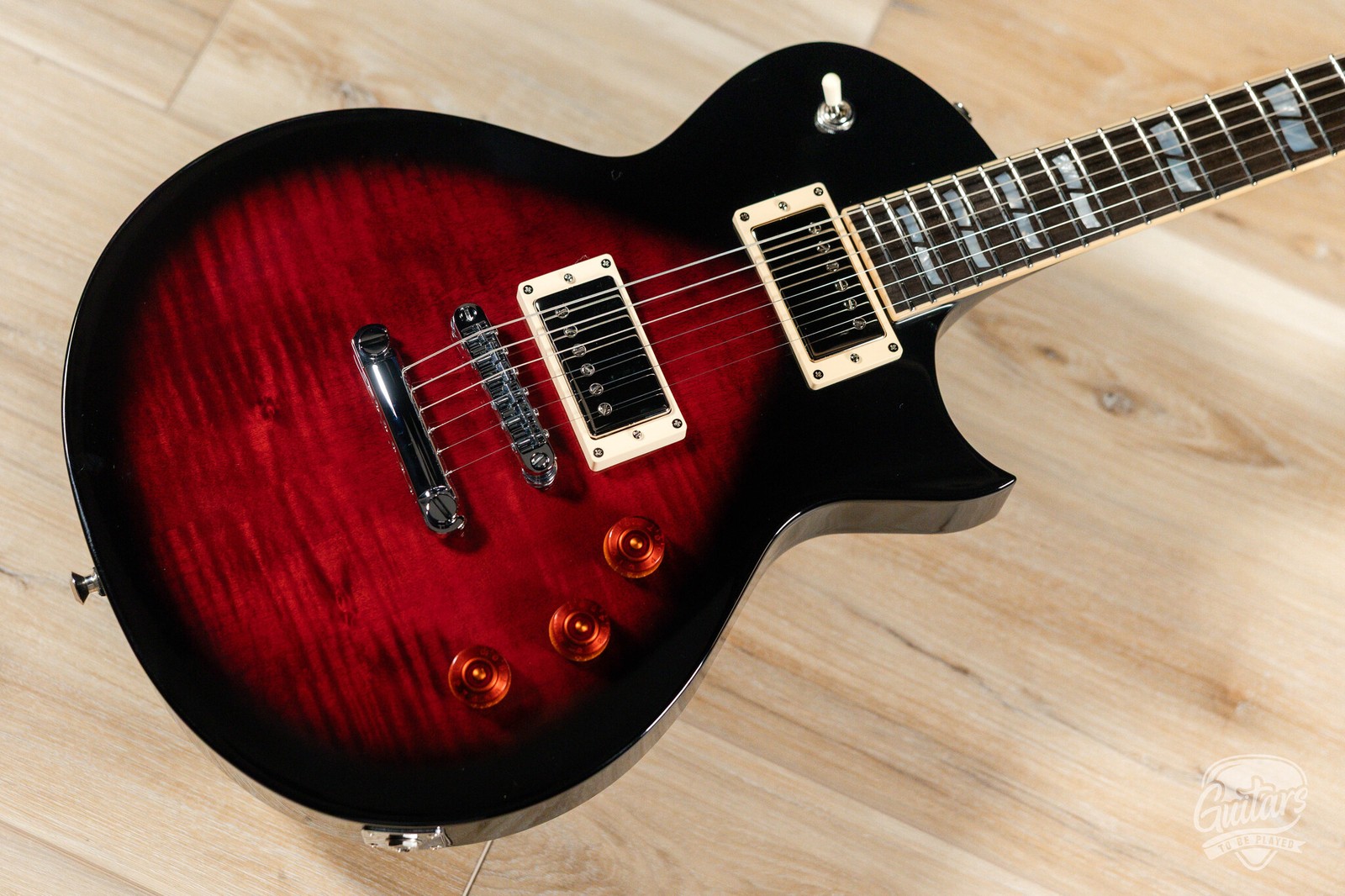ESP USA Eclipse Full Thickness w/ Seymour Duncans – See Thru Black Cherry