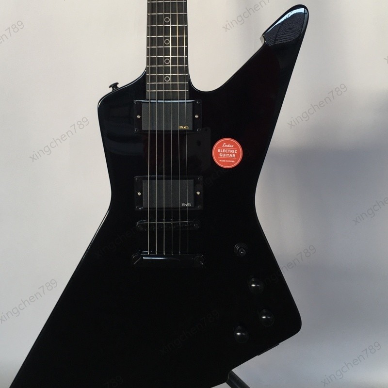 Hard Rock Solid Body Electric Guitar Stainless Rounded Fret Fixed Bridge C Neck