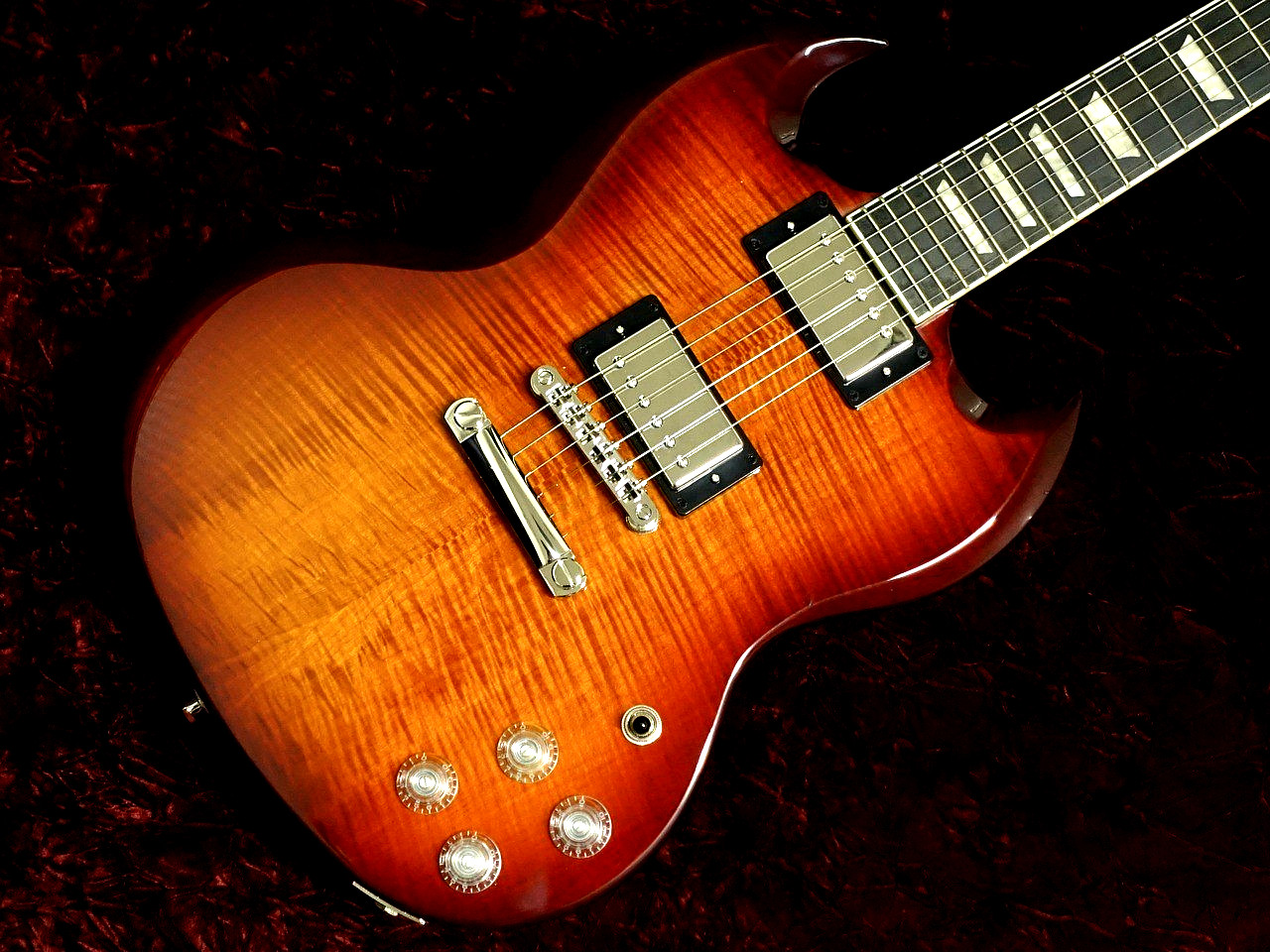 Epiphone SG Modern Figured Mojave Burst Electric Guitar with gig bag Brand NEW