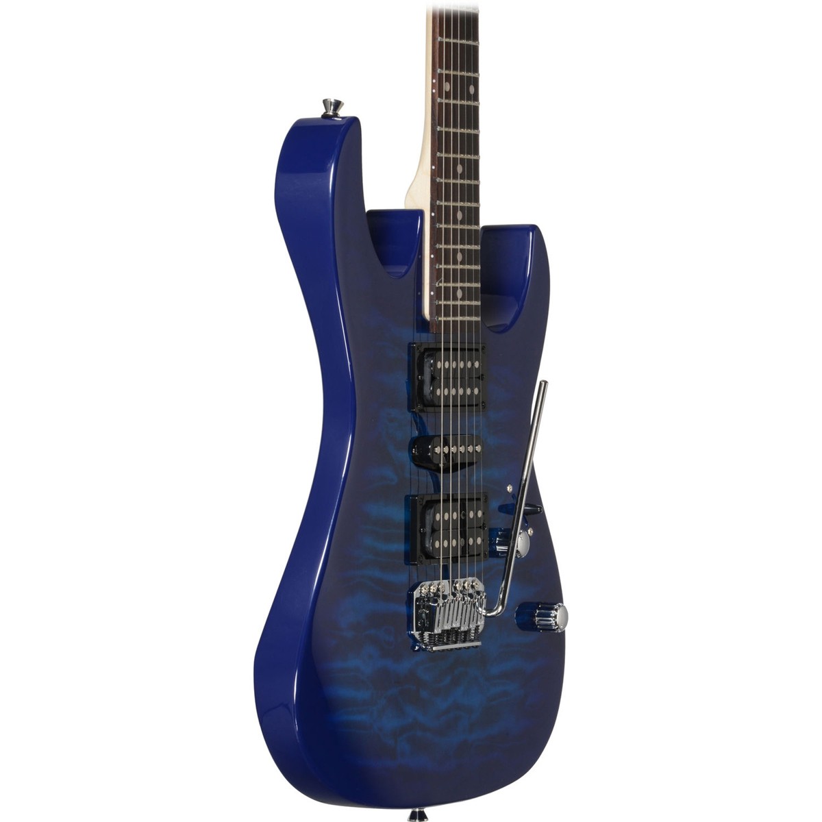 Ibanez GIO Series GRX70QA Electric Guitar, Rosewood Fretboard, Transparent Blue