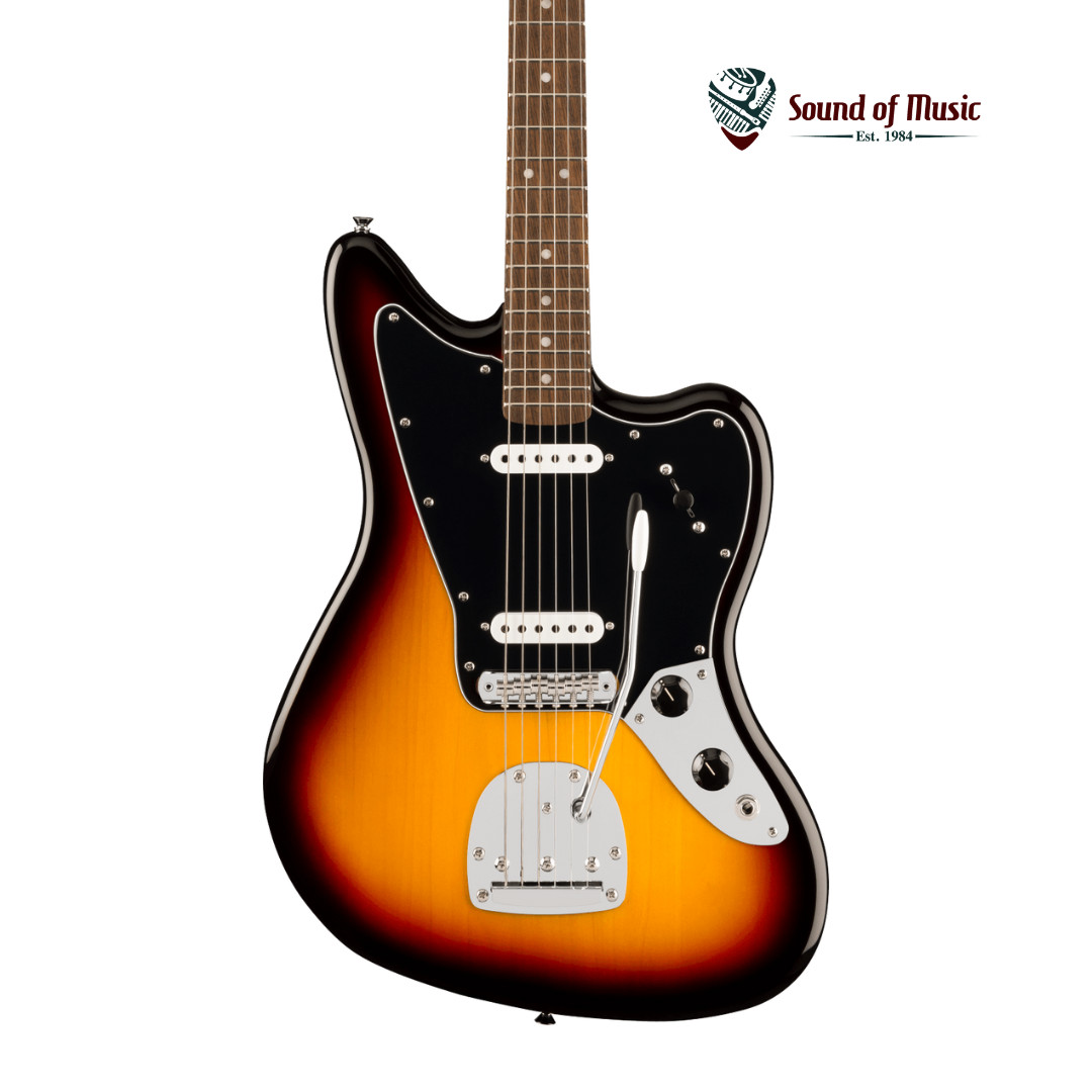 Squier Affinity Series Jaguar®, Laurel Fingerboard, Black Pickguard – 3-Color