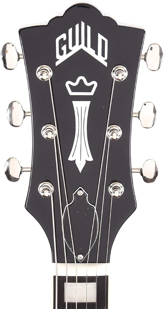 Guild Newark St Collection Aristocrat HH Electric Guitar in Trans Black Burst