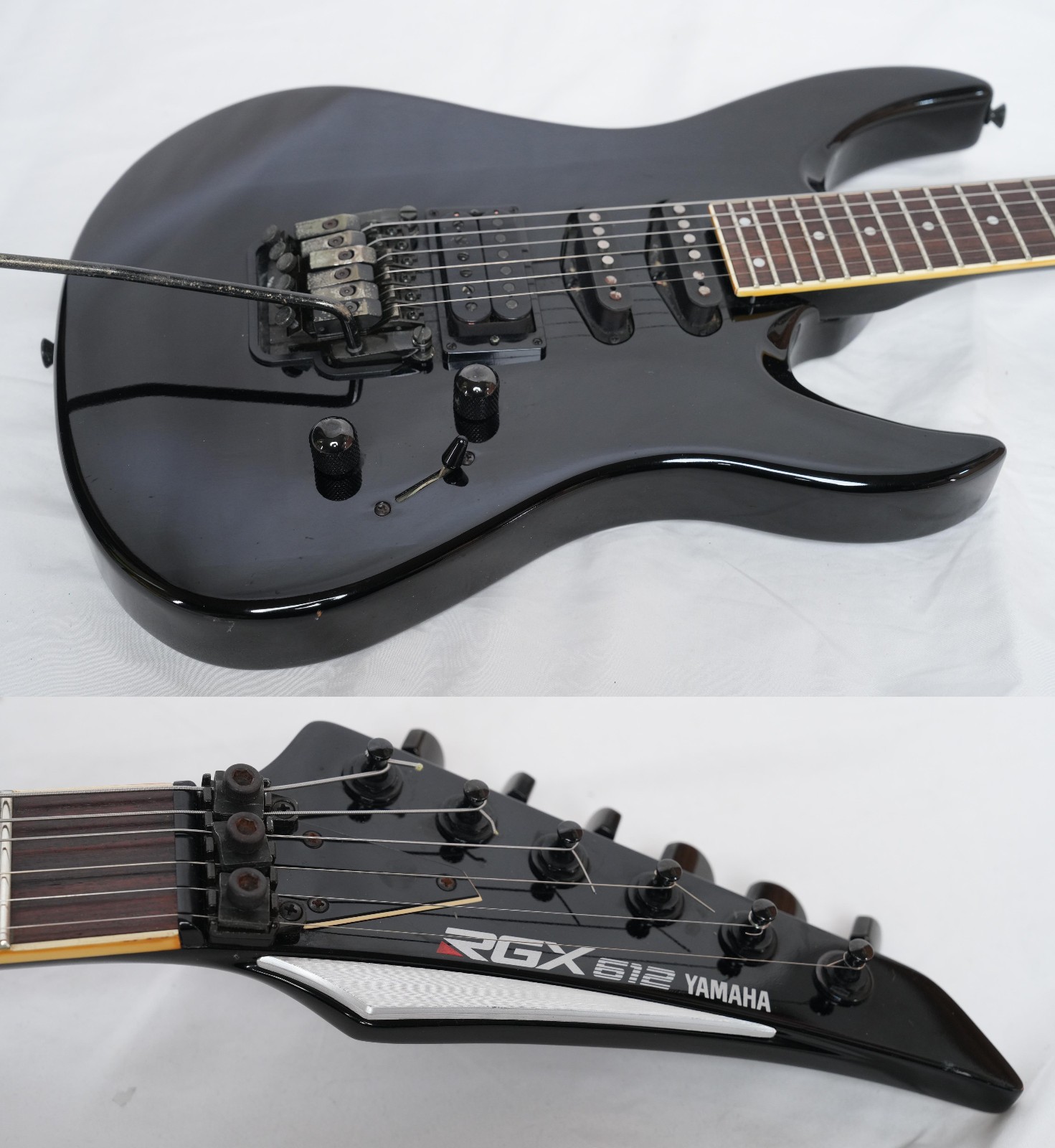 YAMAHA RGX612 BLACK 1980s Japanese-made SSH pickup hard rock guitar