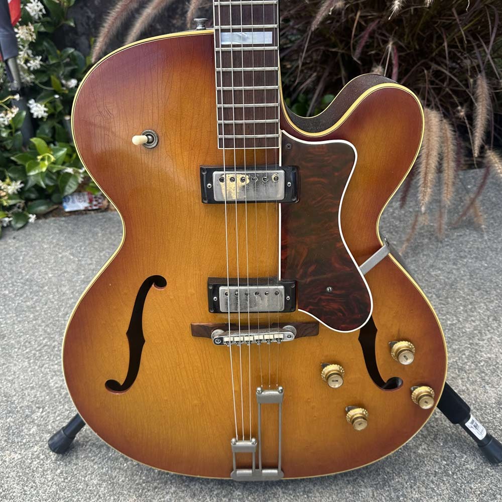 Epiphone 1964-1966 E-252 Broadway Vintage Archtop Hollowbody Electric Guitar w/
