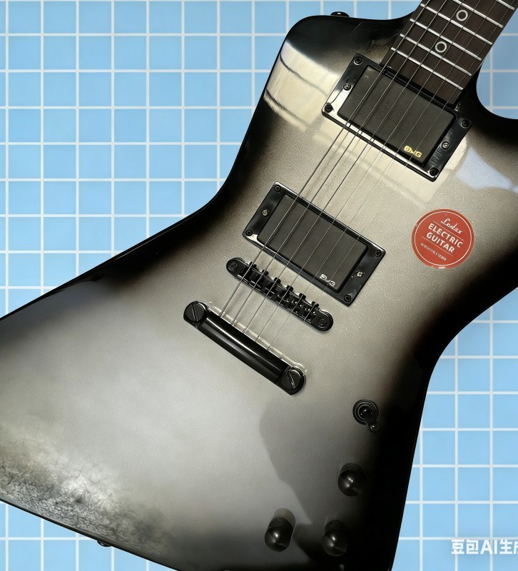 solid exp modern electric guitar silver burst Rounded fret Edge stainless Fret