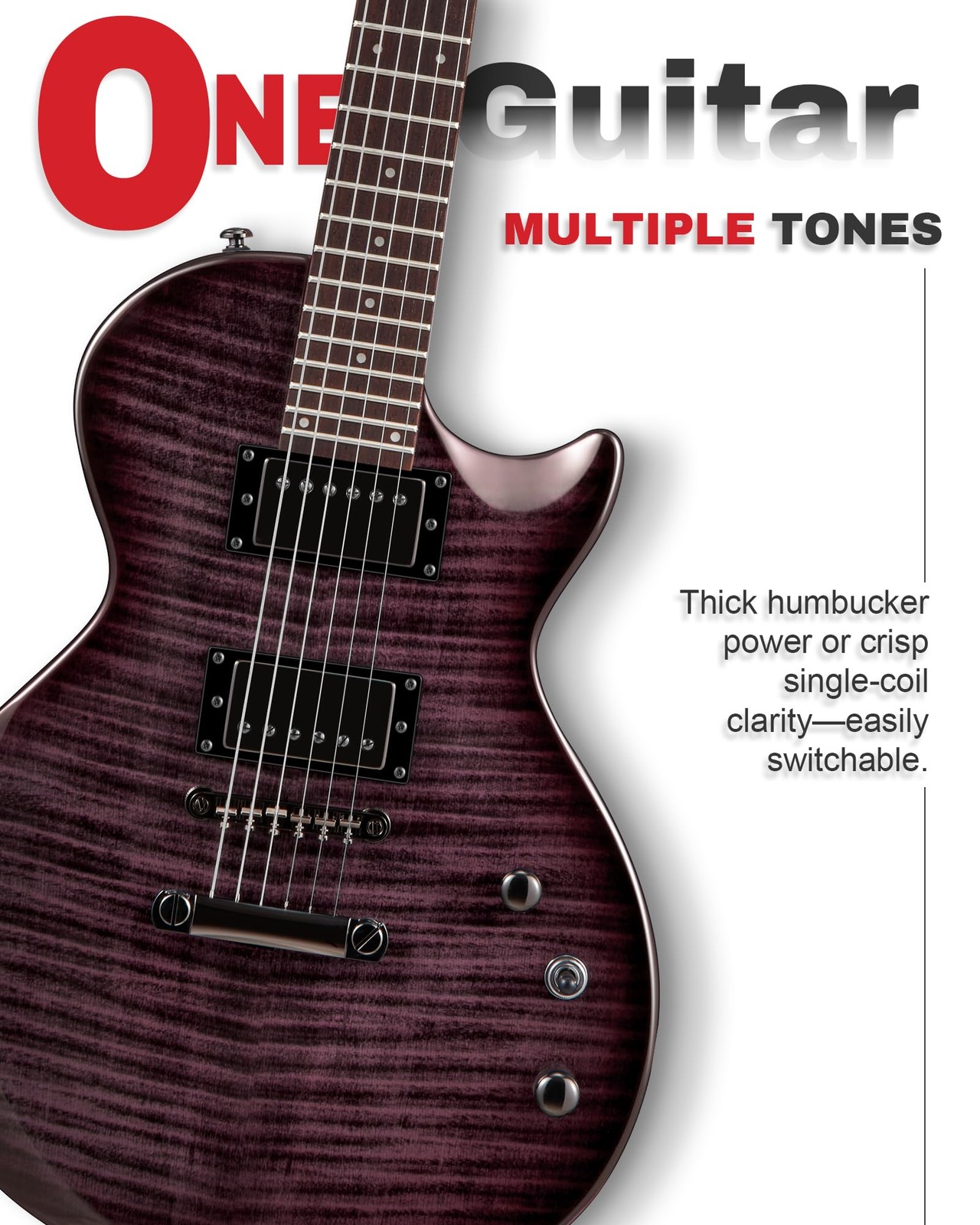AKLOT 24-Fret Electric Guitar Kit, 40 inch Single Cut (LP Style), Modern