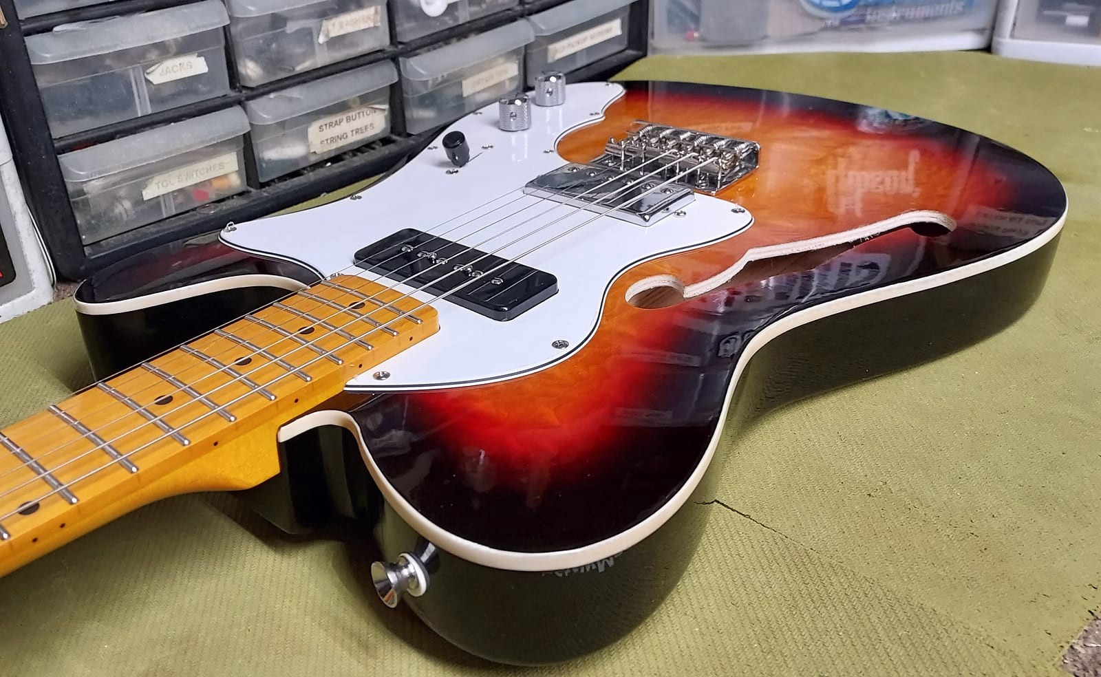 Thinline Telecaster style Major Upgrades GEARit GTL-200 Shoreline Thinline Tele