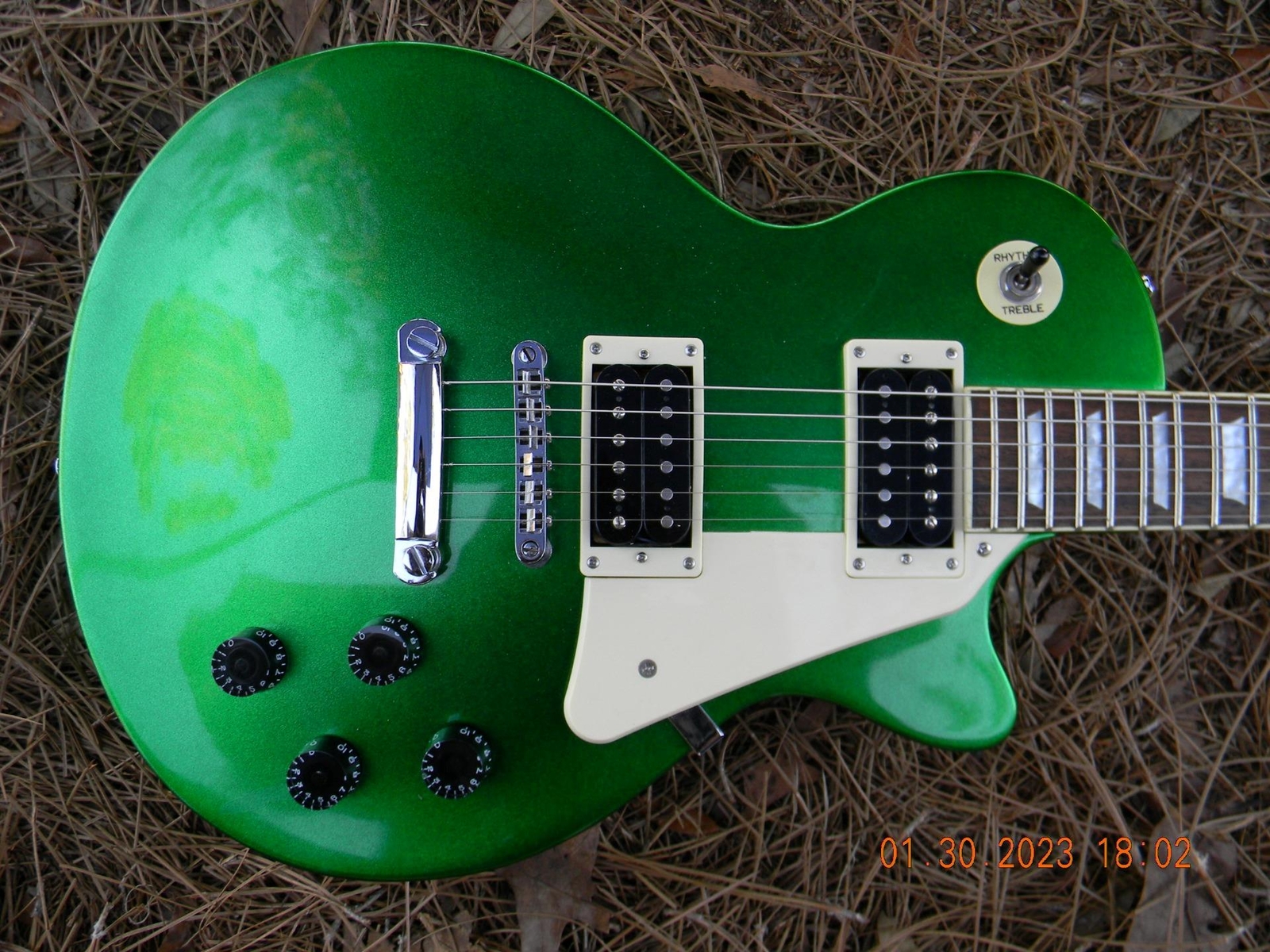 Douglas Shadow LP Style,Epiphone Pickups,Capacitors Upgraded, Has Nick