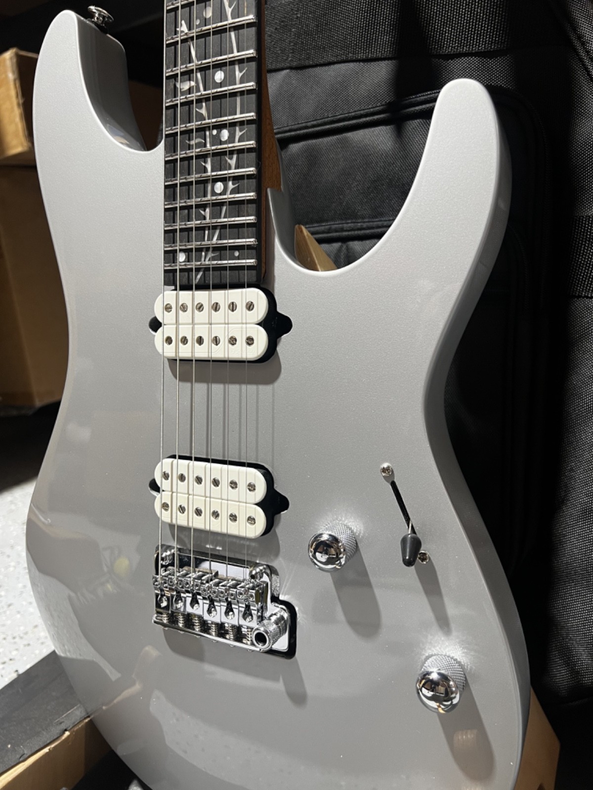 Ibanez TOD10 Tim Henson Signature Electric Guitar – Classic Silver