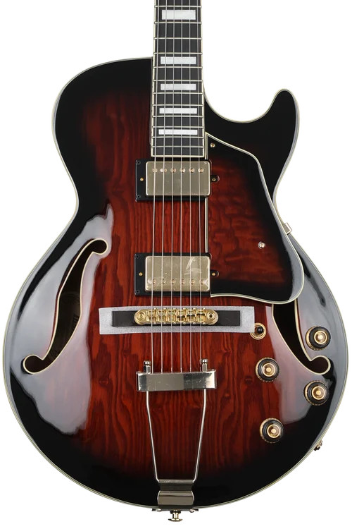 Ibanez Artcore Expressionist AG95QA Hollowbody Electric Guitar – Dark Brown