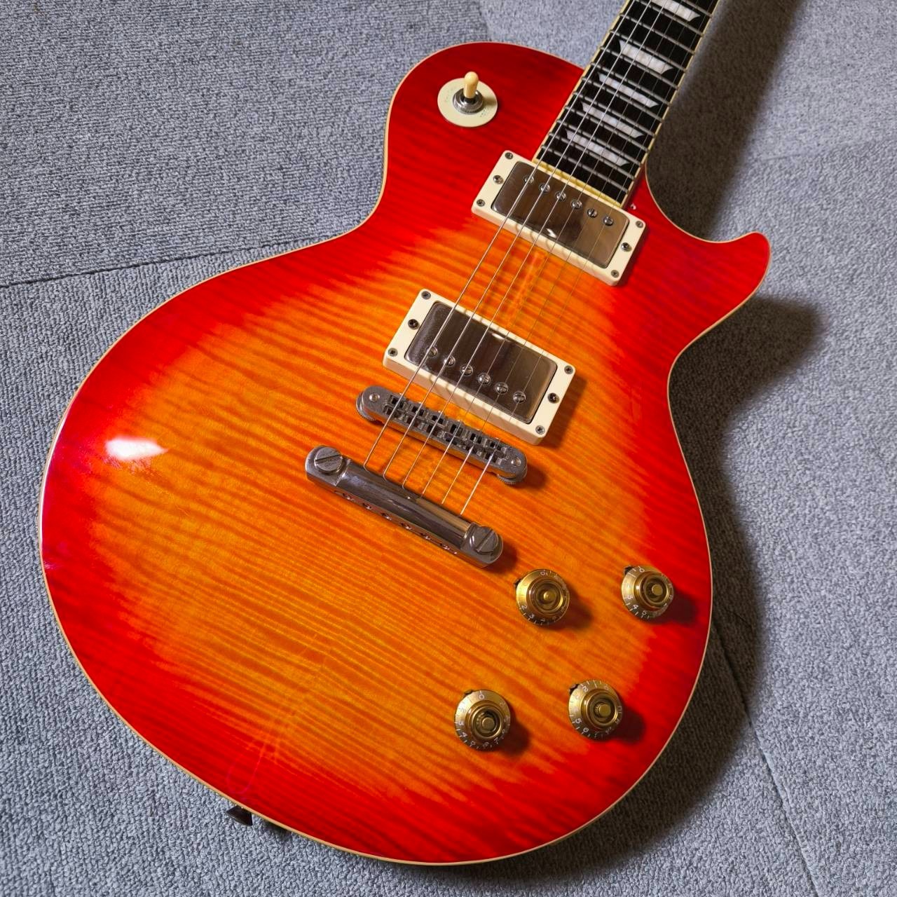 Burny Les Paul Custom Type Electric Guitar Lightning Inlay Randy Rhoads MIJ #6