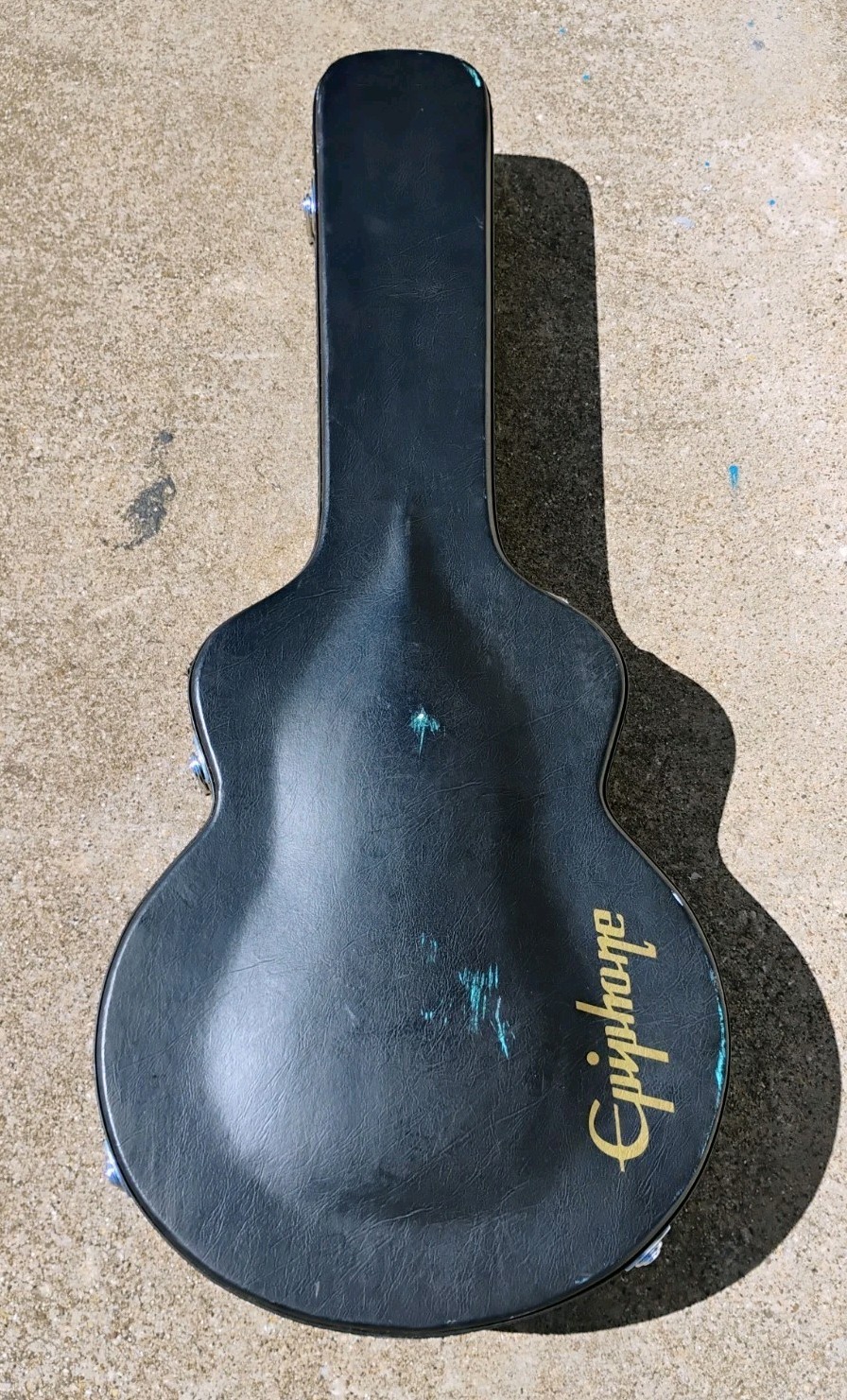 Epiphone Sheraton Ebony Hollow-Body w/HSC! -LL