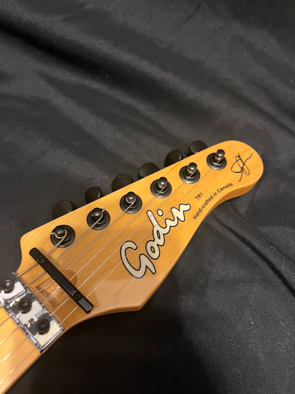 Godin Honeymoon Suite Derry Grehan Signature Tread 1-Tread Custom Graphic Guitar