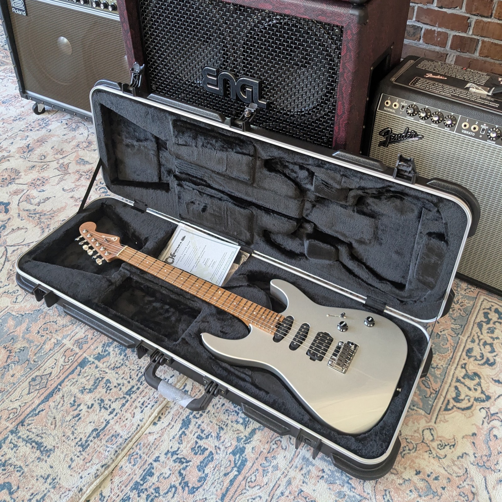 Charvel USA Select DK24 HSS Electric Guitar – Quicksilver