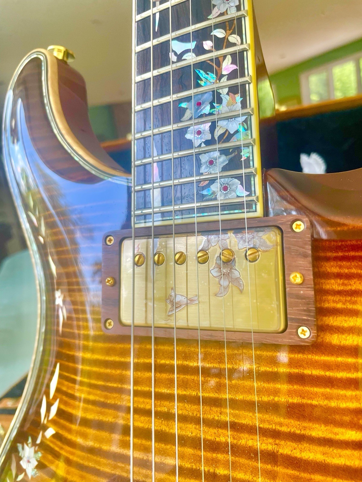 PRS 10th Anniversary Private Stock Amber Burst Custom Joe Knaggs One Piece Maple