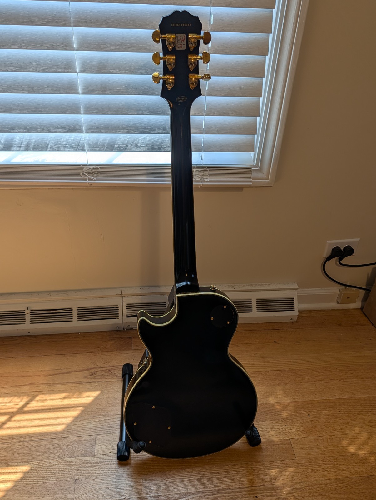 Epiphone Les Paul Custom – Ebony + Upgrades + Gigbag