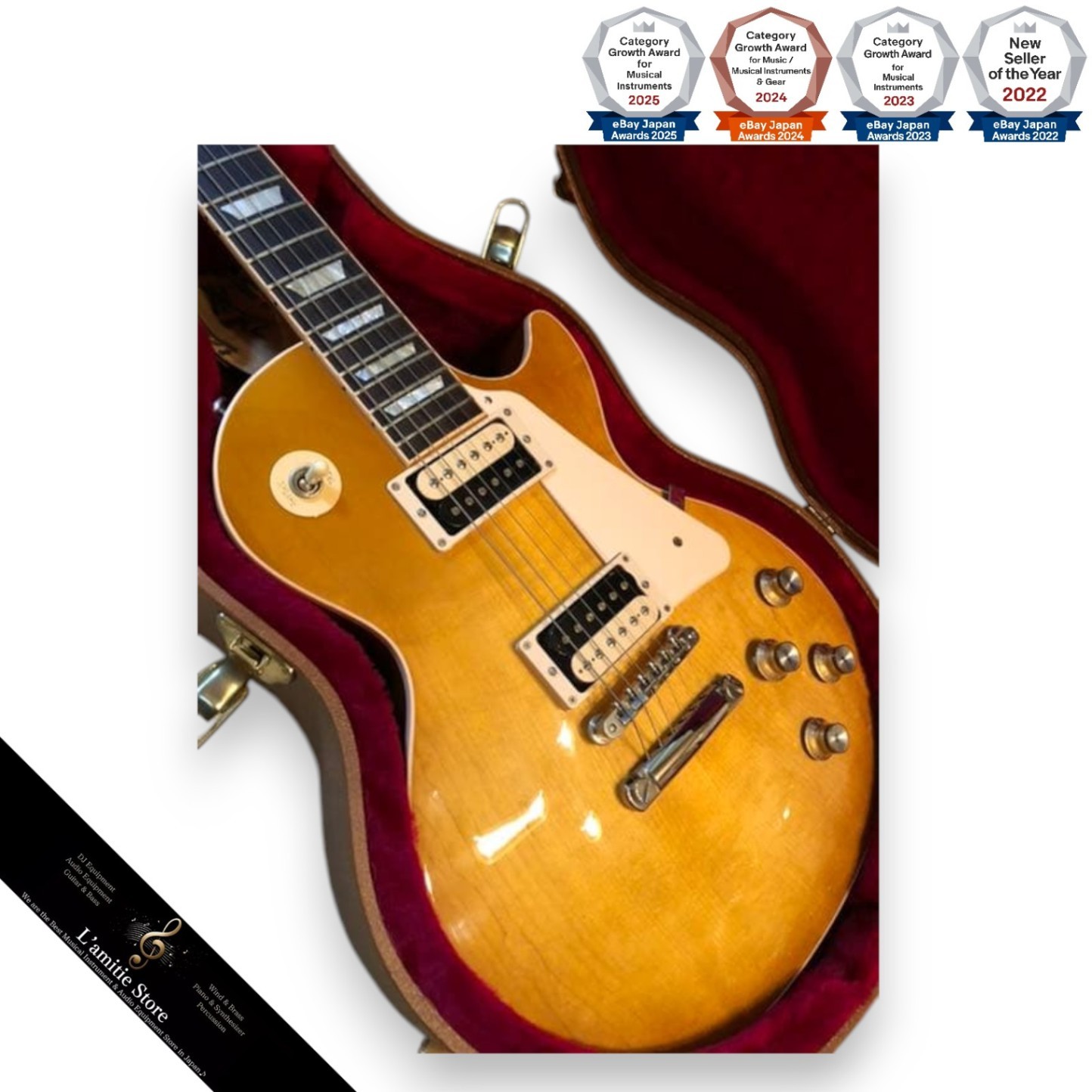 Gibson Les Paul Classic 2019 Electric Guitar with Hard Case 9.5 Fret+