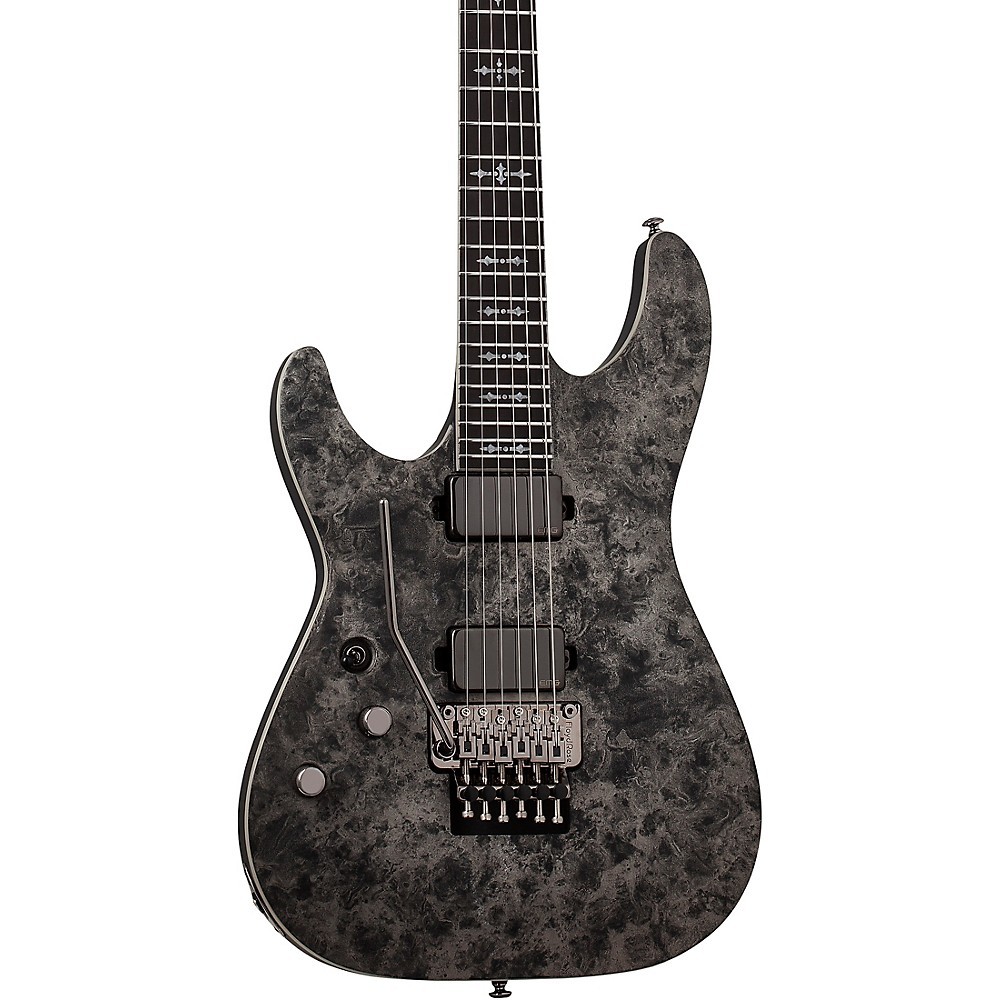 Schecter Guitar Research Ernie C C-1 Left Handed Electric Guitar Black Reign