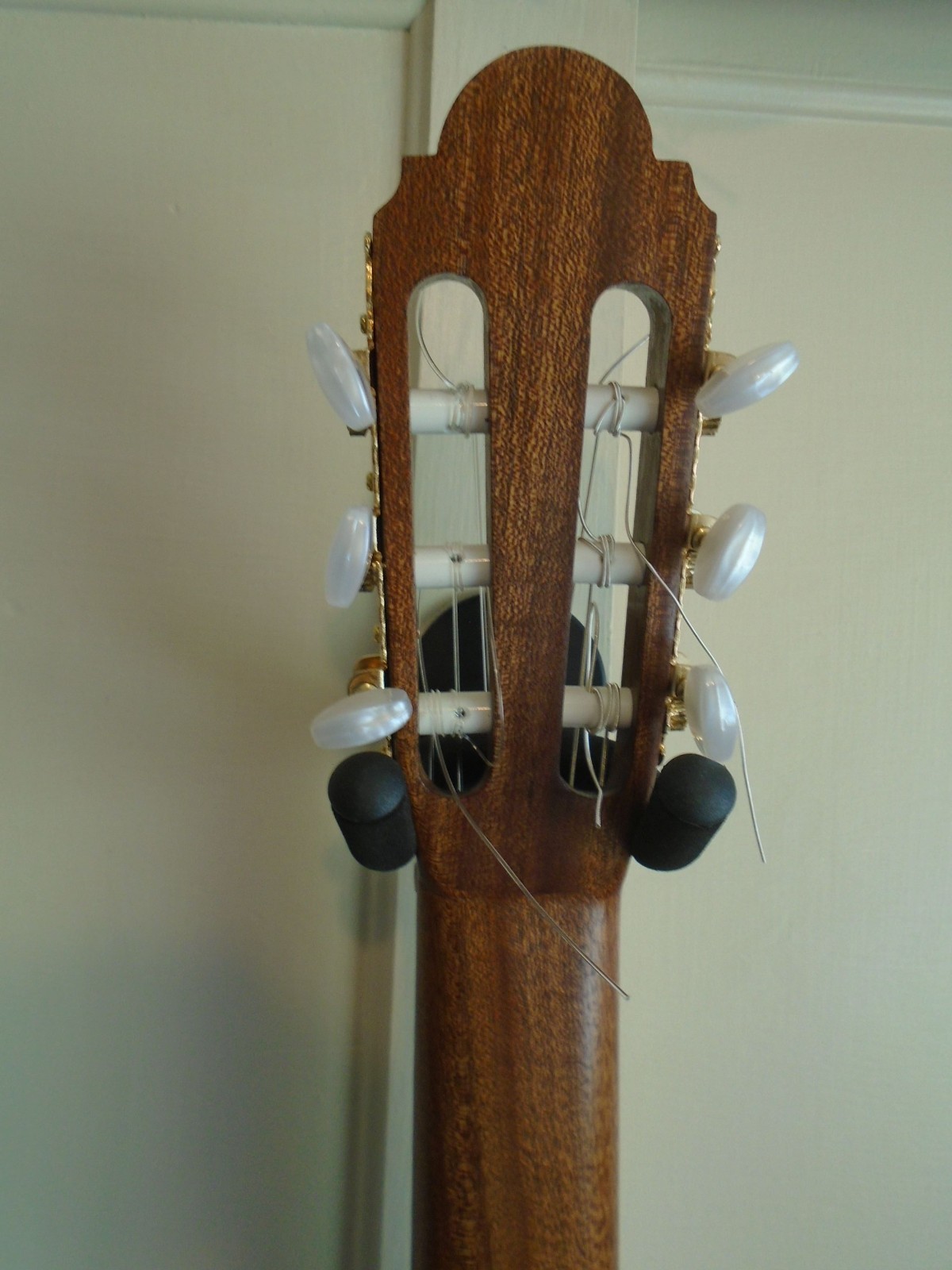 Solid wood, amateur luthier made guitar