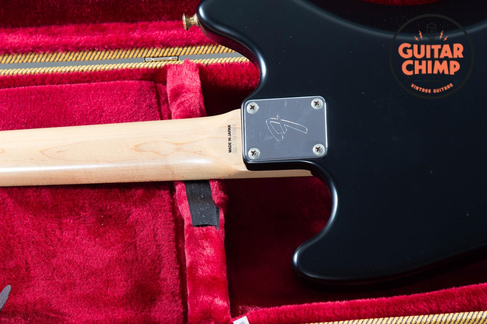 2010 Fender Japan MG69 Mustang Stop Tail – Matte Black w/ Matching Headstock | R