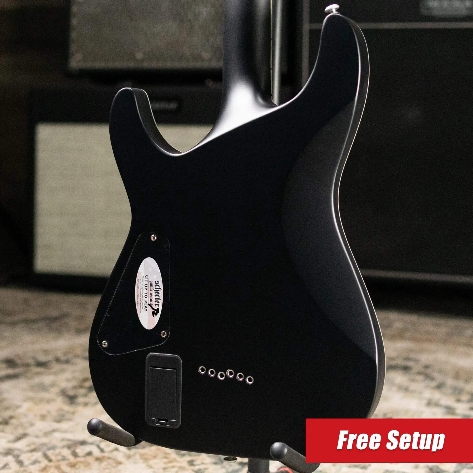 Schecter Damien Platinum-6 Electric Guitar – Satin Black