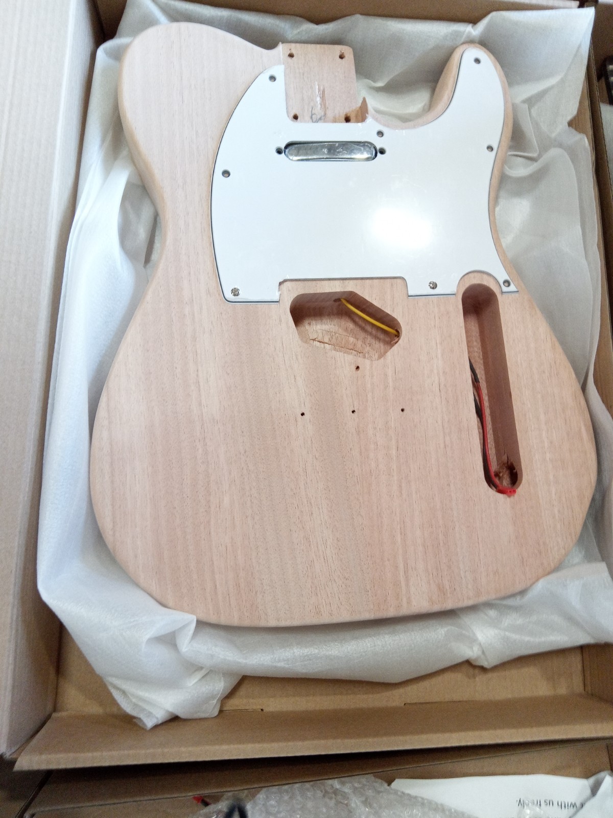 Open Box DIY TL Unfinshed Electric Guitar Kit Rosewood Fretboard Bolt On