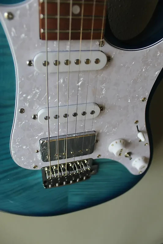 Brand New Ibanez Standard AZ22S1F Electric Guitar – Transparent Turquoise Burst