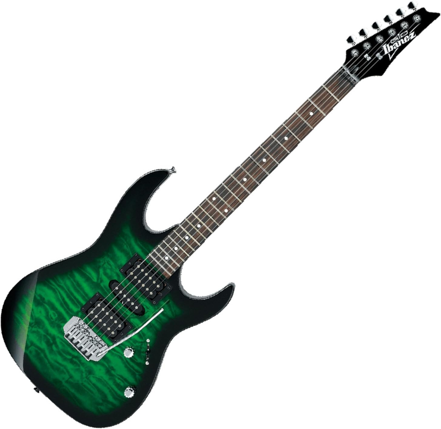 Ibanez Electric Guitar GIO Series GRX70QA Transparent Emerald Burst Maple Neck