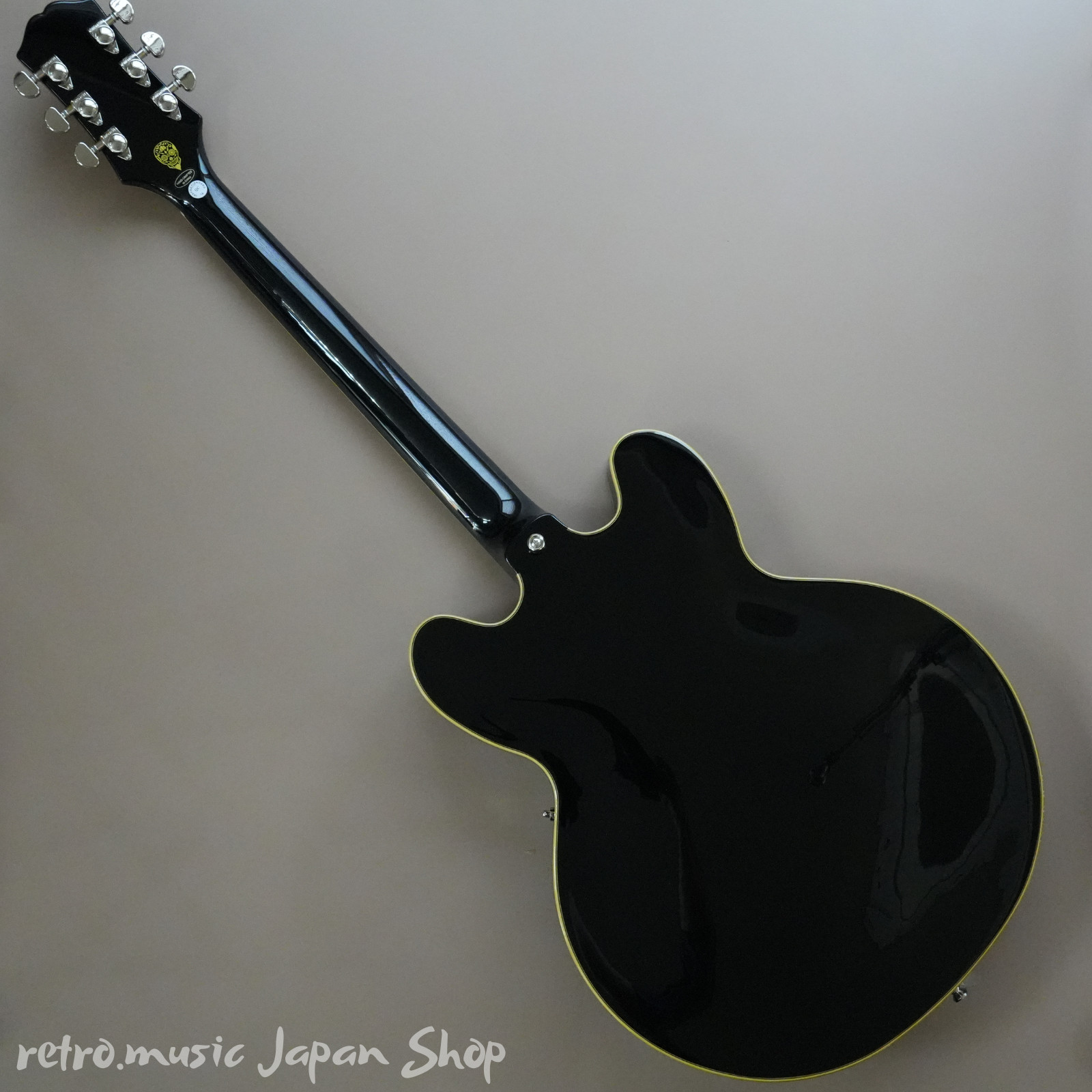 Epiphone Shinichi Ubukata ES-355 Custom Bigsby ver.02 Ebony Black with Hard Case