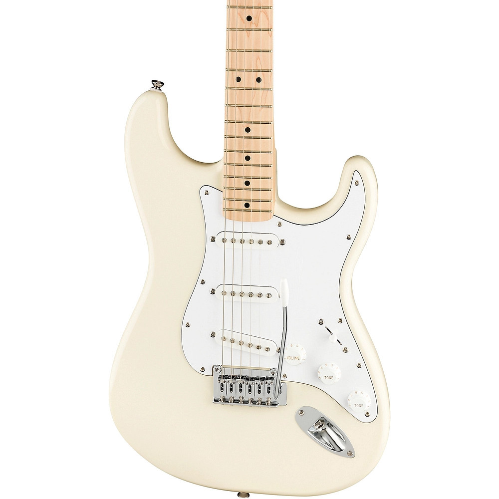 Squier Affinity Series Stratocaster Maple Fingerboard Guitar Olympic White