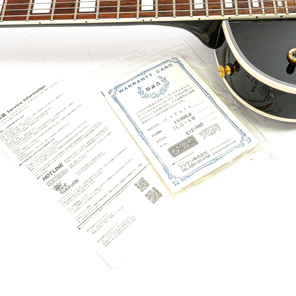 2012 FGN JLC-5R Les Paul Custom MIJ Black w/ Gigbag Fujigen Japan