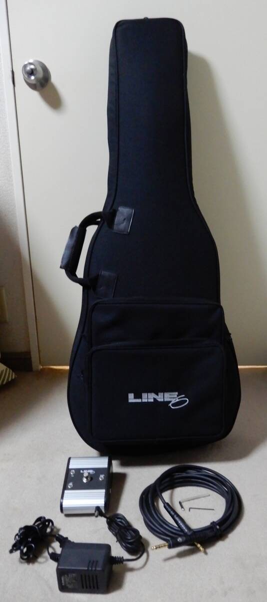 Electric Guitar Line 6 Variax 500 Modeling Black with Soft Case