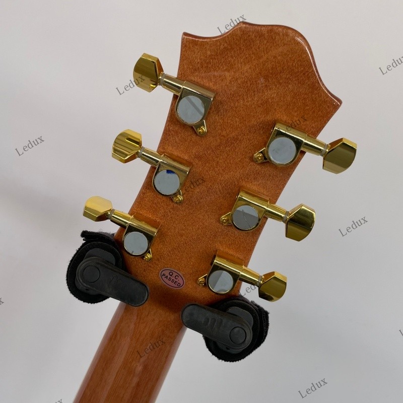 Solid Electric Guitar Stainless Rounded Fret H-H Active pickups Burl Maple Top