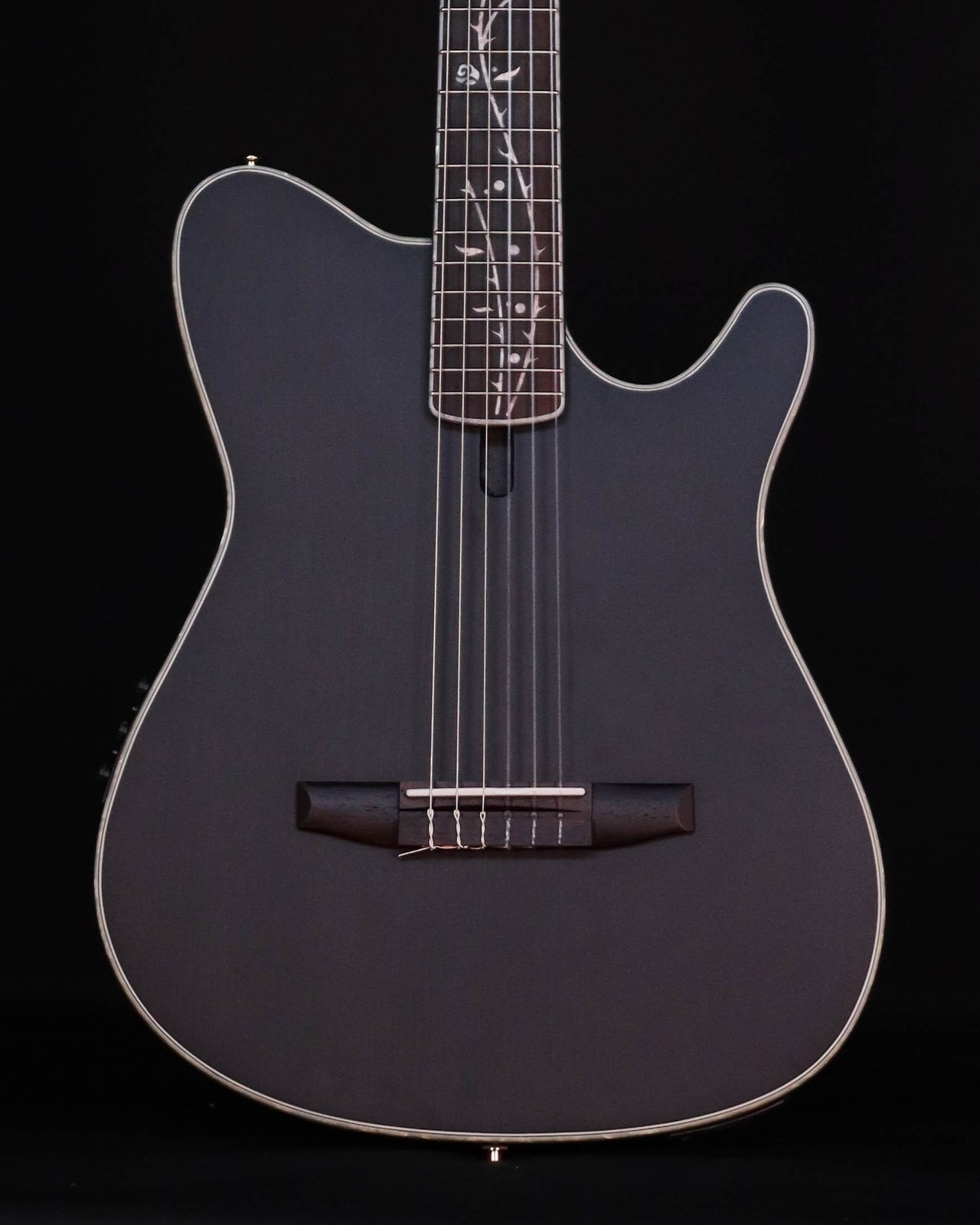 Ibanez TOD10N Tim Henson Nylon Signature Model, Transparent Black Flat