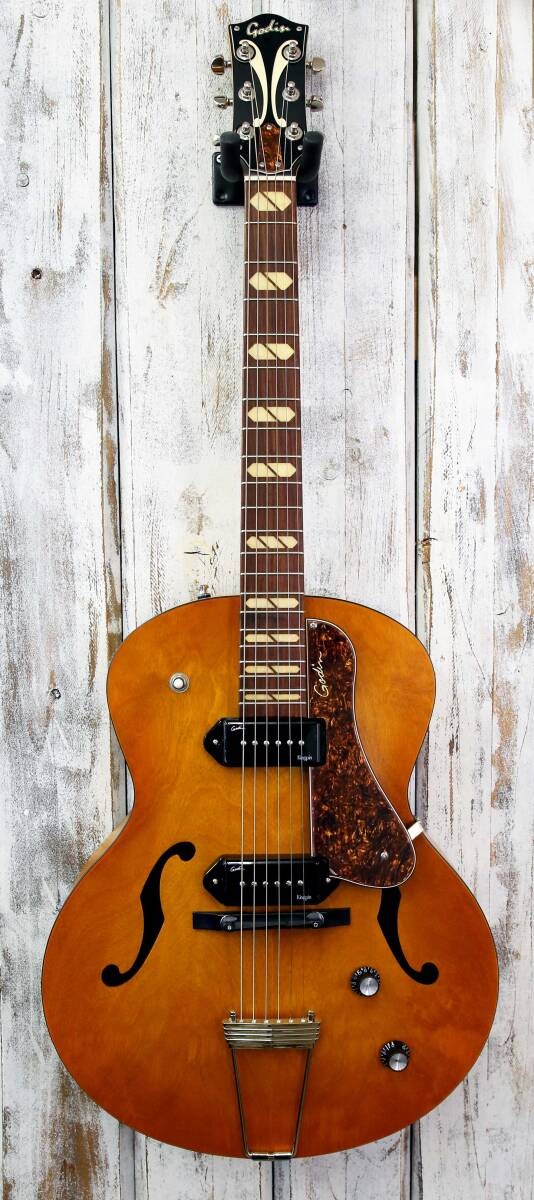 Godin 5Th Avenue Jumbo P90 Harvest Gold Full Aco
