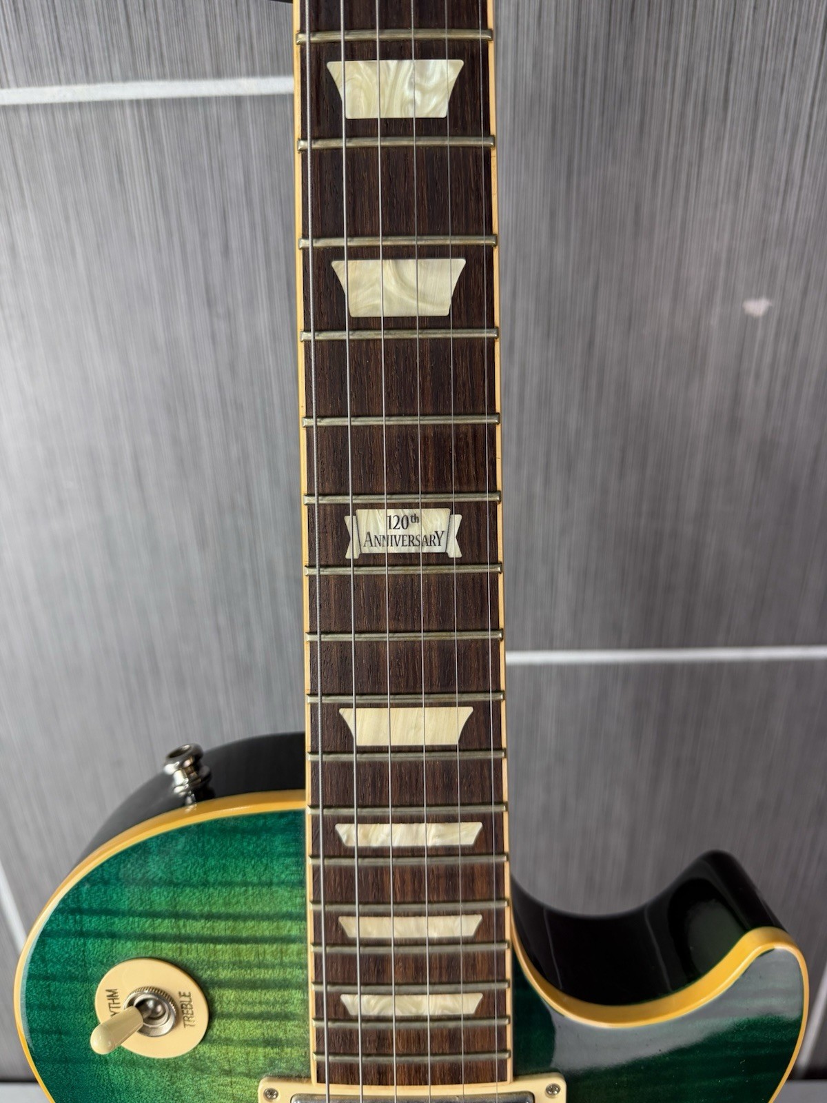 2014 Gibson Les Paul Traditional 120th Anniversary Ocean Blue Flame Top w/ Case